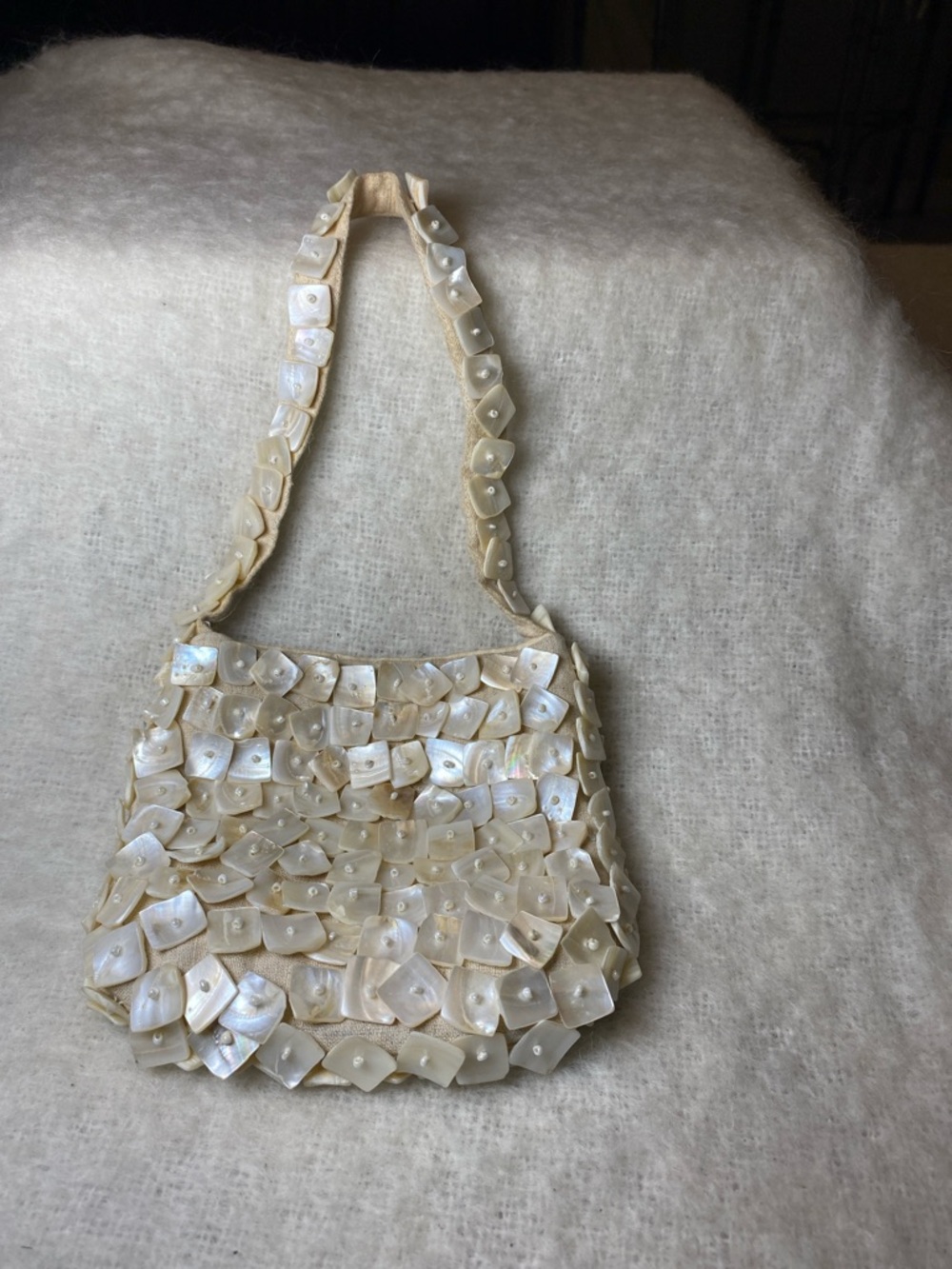 Ivory Pearl Mosaic Mini Bag